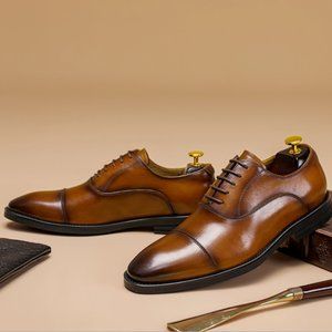 Autumn leather shoes for men